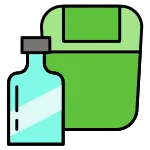 Glass Trash SVG Icon